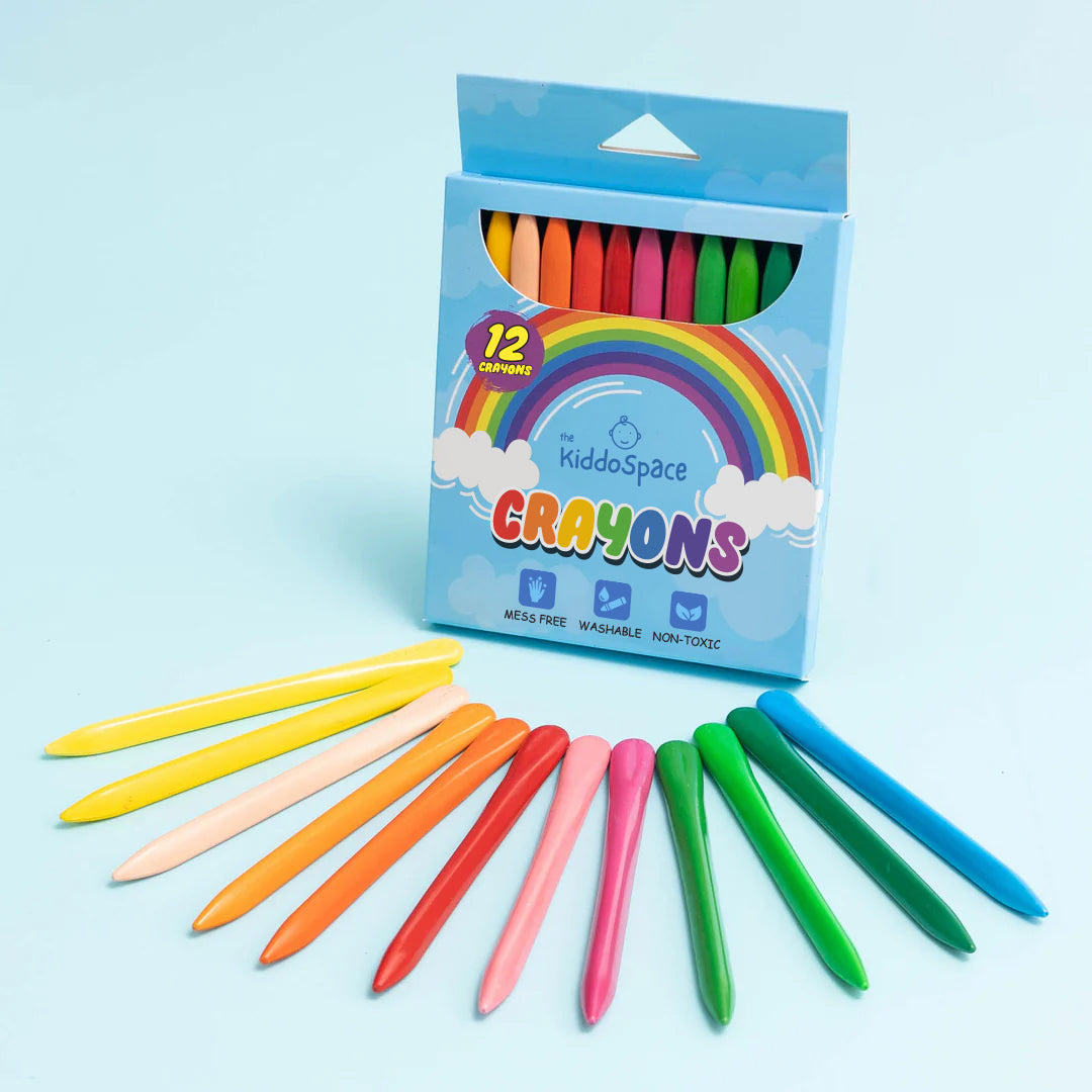 36/24/12/8 Colors Washable Crayons Rocket Shape Crayons For - Temu