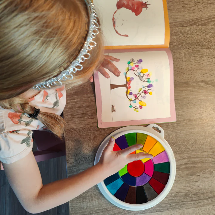 SpiceBox Imagine It Fingerprint Paint Doodles Children's Finger Ink Pad Art  Kit