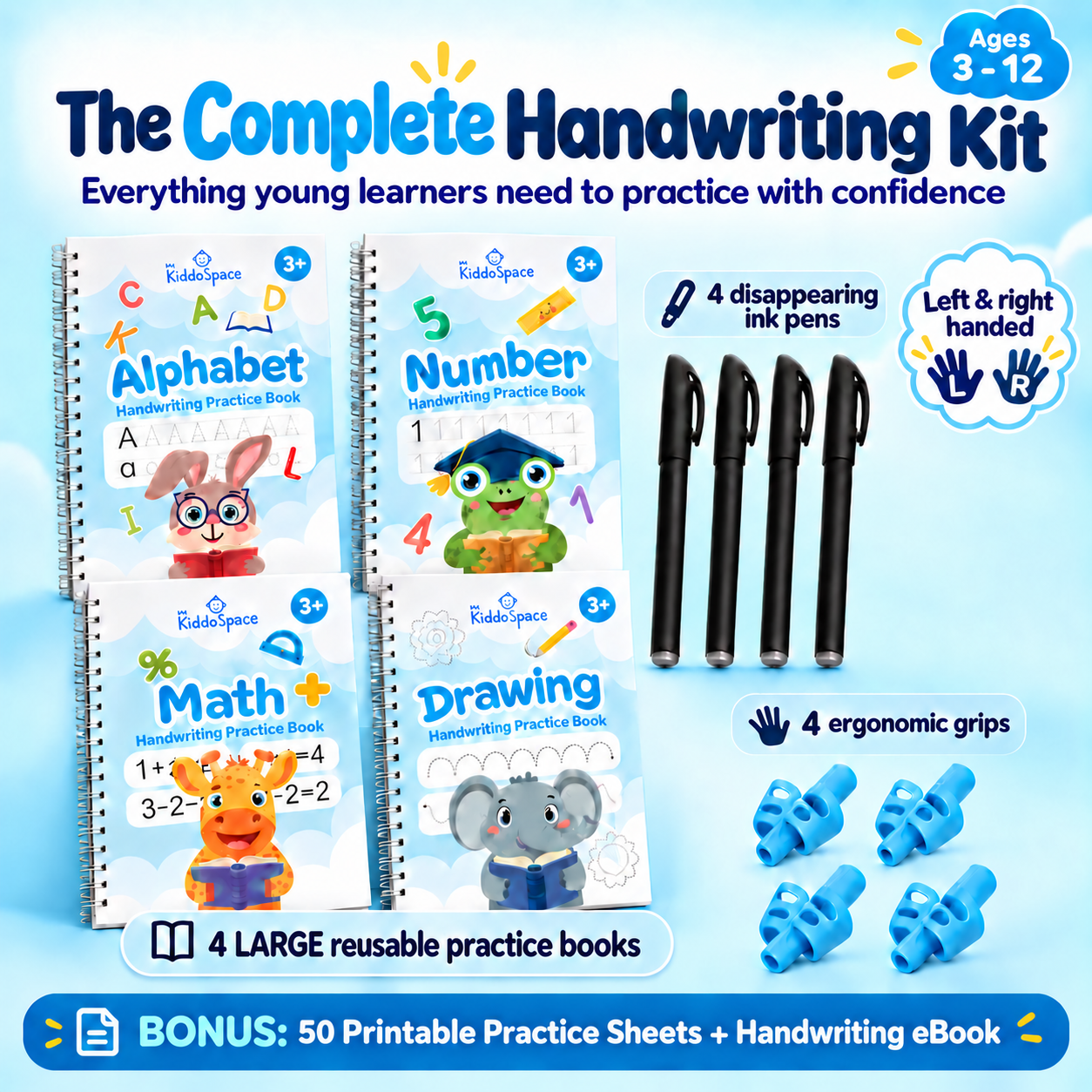 KiddoSpace Handwriting Practice Kit