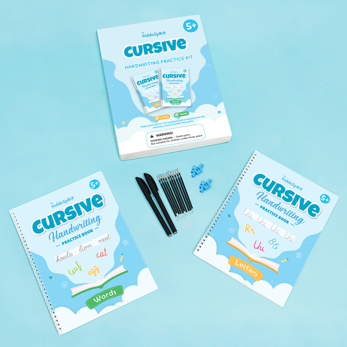 KiddoSpace™ – Cursive Handwriting Practice Kit