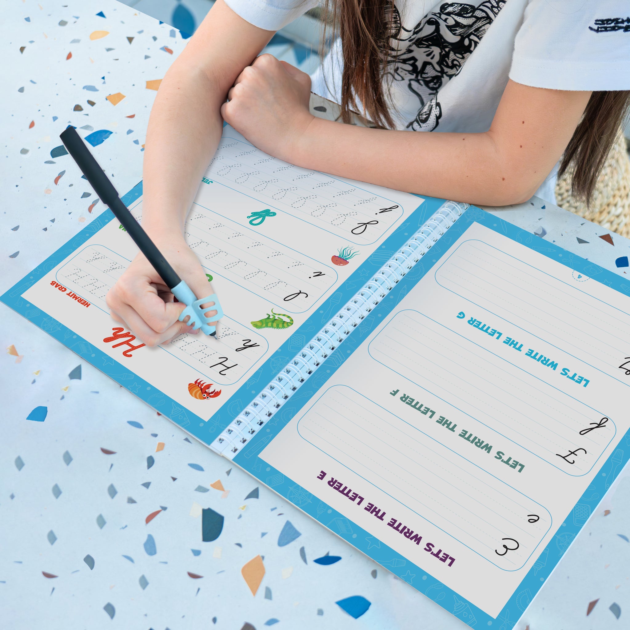 KiddoSpace™ – Cursive Handwriting Practice Kit