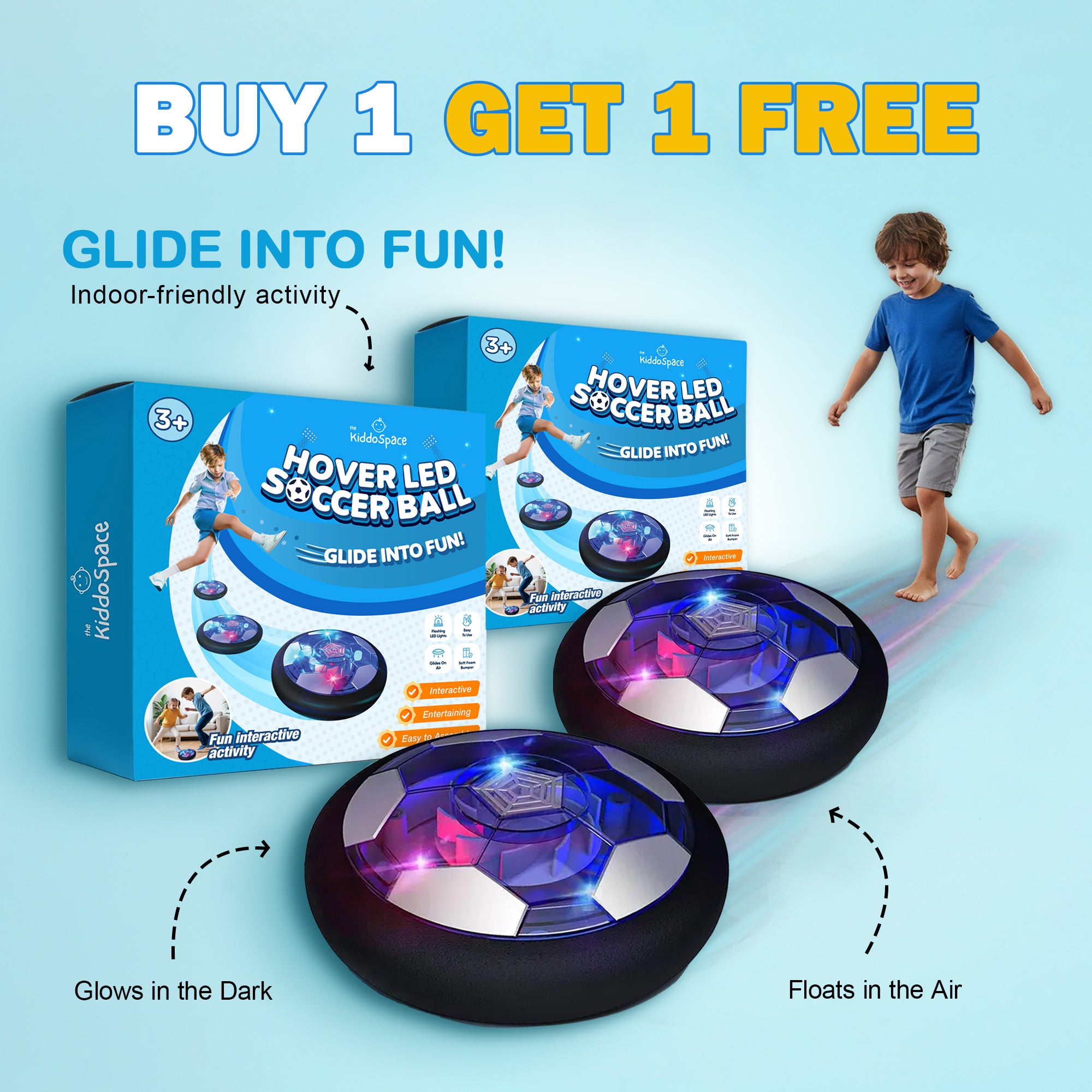 KiddoSpace™ – Hover LED Soccer Ball