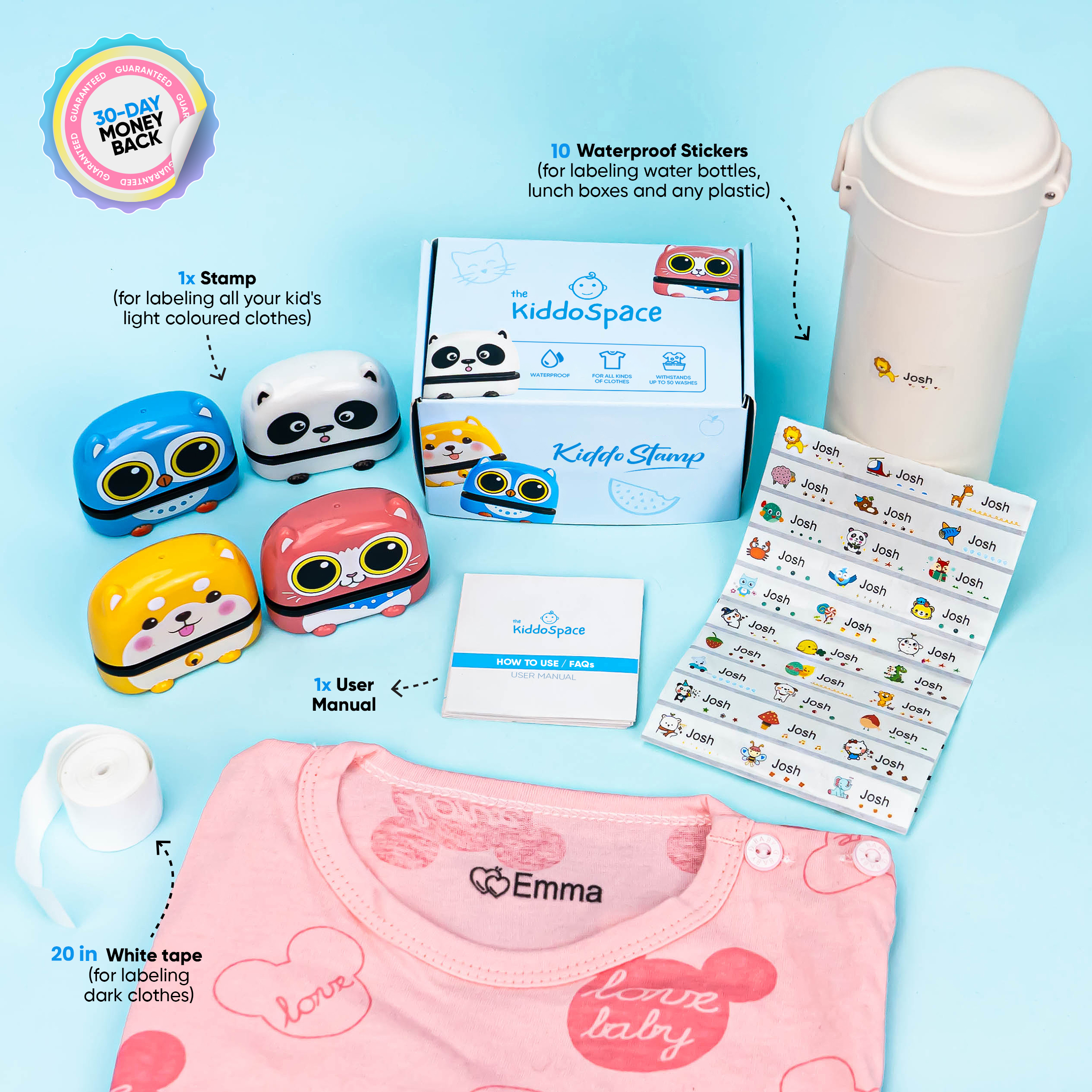 KiddoStamp™ - Complete Stamping Set